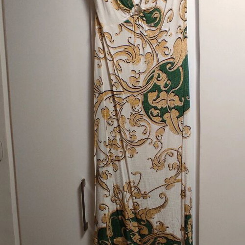 Just Cavalli midi dress like new, white and beige