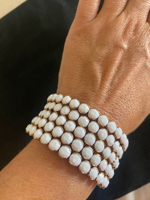 Bracelet large with white stones used