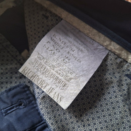Men's blue cotton pants like new, size M, Richport