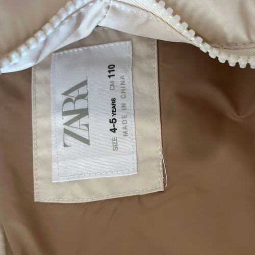 ZARA Sleeveless Kids Vest New 4-5 Years Beige White