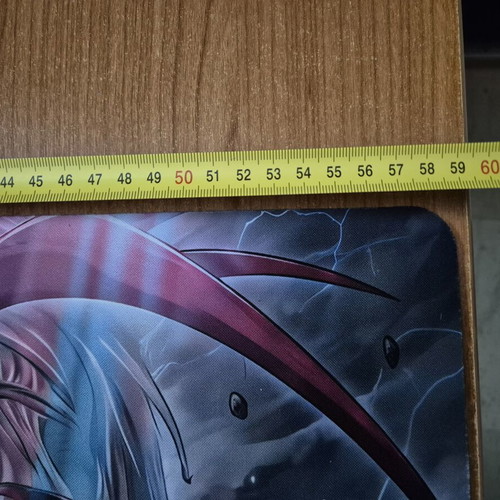 Yu-Gi-Oh Fusion Deployment playmat with Fallen of Albaz & Blazing Cartesia artwork
