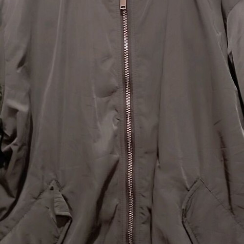 H&M Fly Jacket Unisex Like New Green Orange Size S