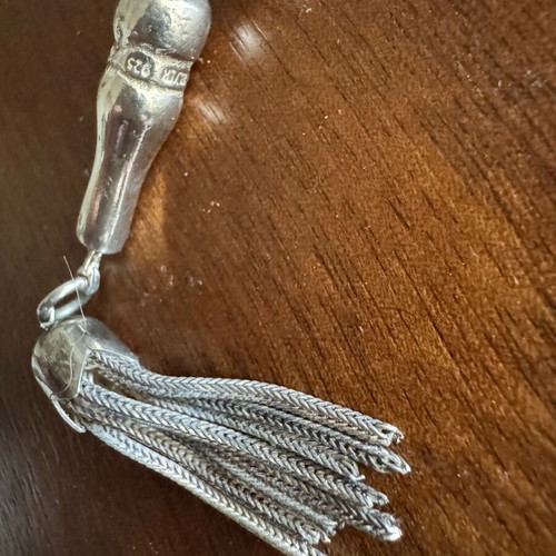 Silver Komboloi 925 with Quartz Crystal beads like new