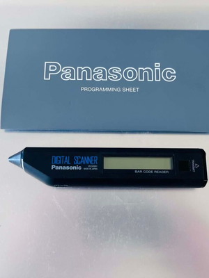 Panasonic ψηφιακός σαρωτής barcode σαν καινούργιο με αυθεντική θήκη και φύλλο προγραμματισμού