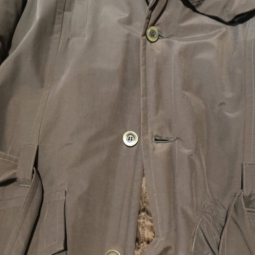 Next men's trench coat Large brown like new with detachable hood