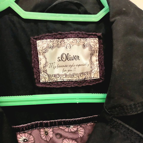 S.Oliver casual jacket black like new, utility style