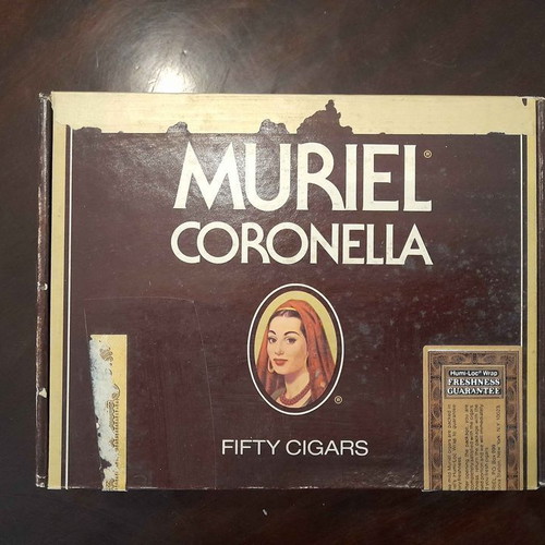 Muriel Coronella cigar box used, collectible, 50 cigars