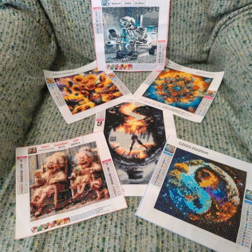Diamond painting frames new, pack of 6 pieces