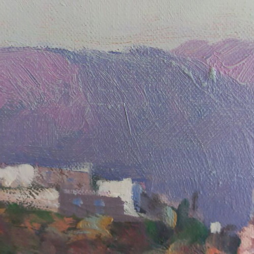 Oil painting signed by Dimitris Antoniou like new