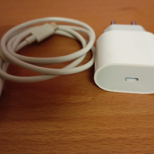 iPhone original charger with USB-C cable