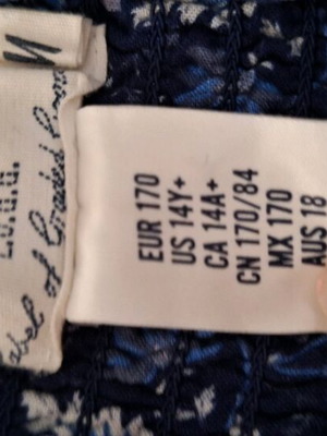 Ολόσωμη φόρμα H&M σαν καινούργια, μπλε, μέγεθος S