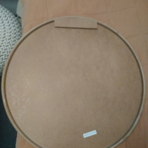 Wooden mirror new, 55 cm diameter