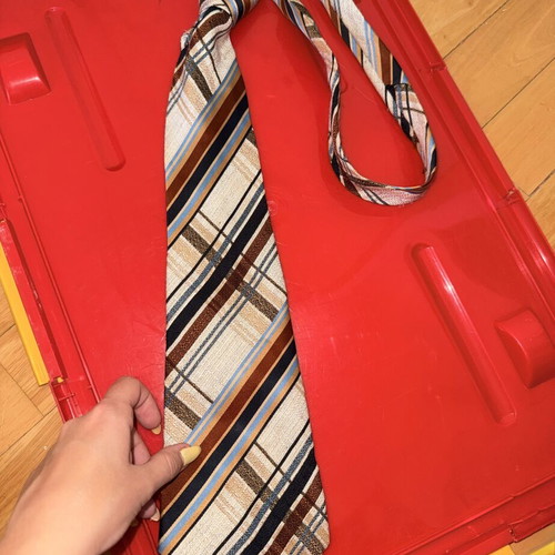 Tie, beige and brown