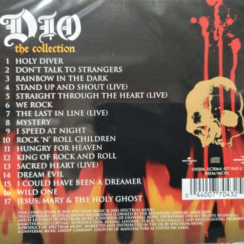 Dio The Collection CD new, metal