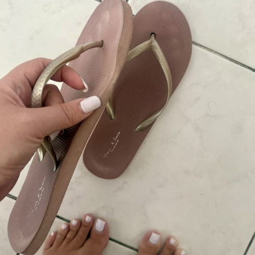 Beach and Swim women's flip flops dusty pink purple size EU38