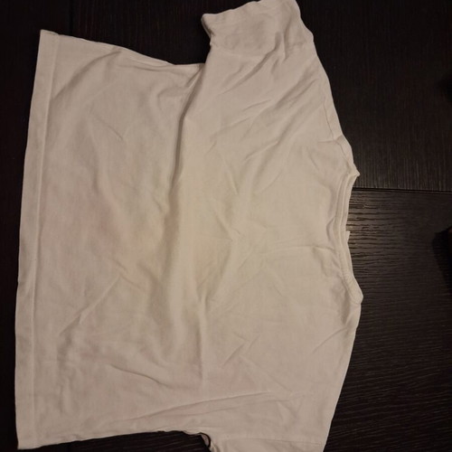 Stitch short sleeve shirt like new, girls' size 140 cm, white