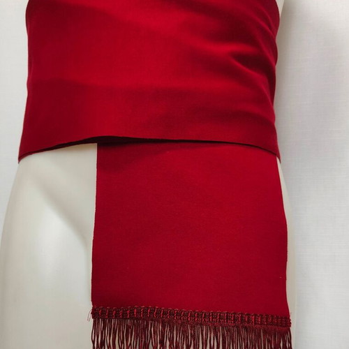 Traditional men's belt burgundy with fringes 18cm, Palatino