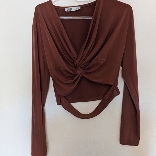 Brown blouse like new, size L
