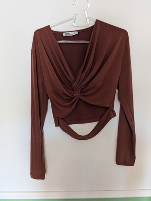 Brown blouse like new, size L