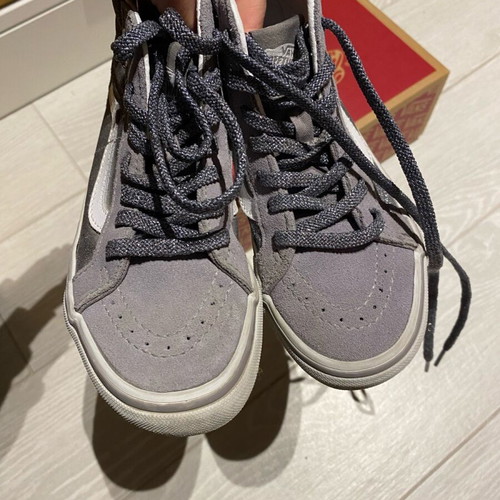 Vans gray suede boots with glitter like new, size 31