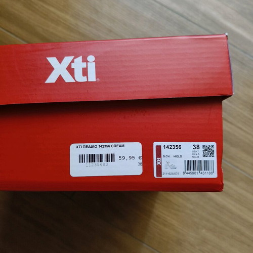 Xti sandals cream with platform and 9 cm heel new