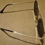 Mirror sunglasses with gold metal frame like new