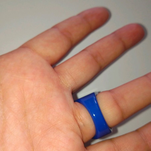 Women's ring used, blue, in very good condition