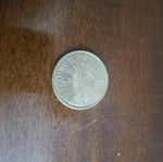 5 Dollars 1988 coin used with Queen Elizabeth II
