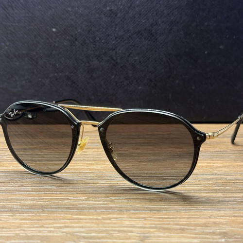 Ray-Ban Blaze Clubmaster RB4292-N 601/11 sunglasses used, lenses need replacement