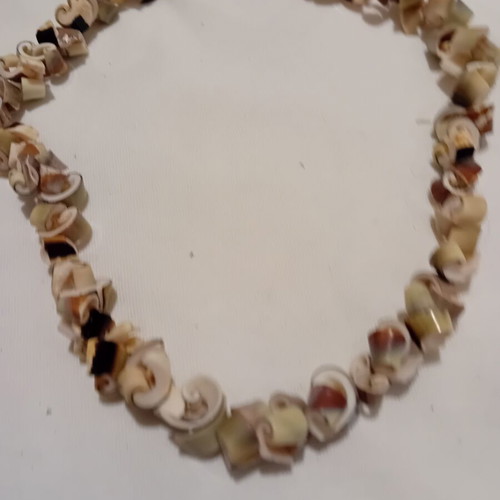 Necklace handmade from natural shells like new