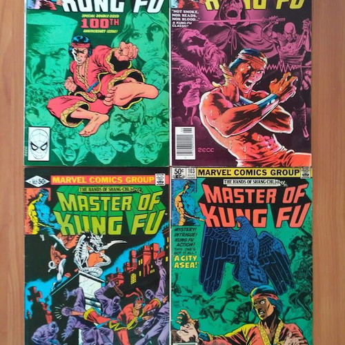 Master of Kung Fu comics set, issues 100-121, Marvel Comics