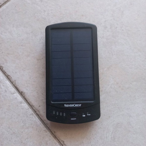 Solar charger power bank used
