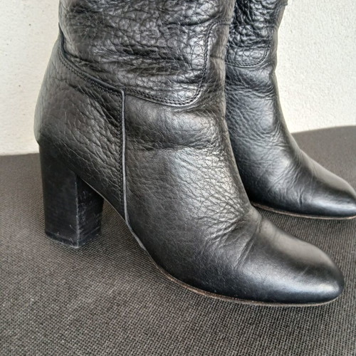 Logan leather boots Vero Cuoio like new, size 39, black