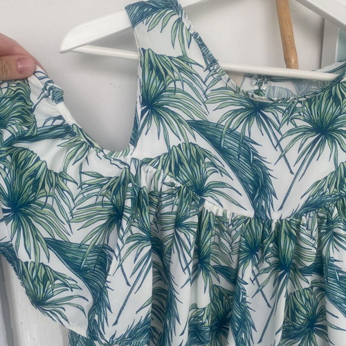 Karavan top, beige and green, reversible