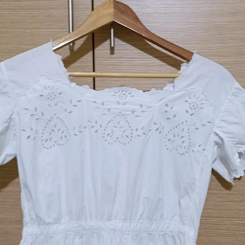 Antique nightgown white cutwork embroidery like new