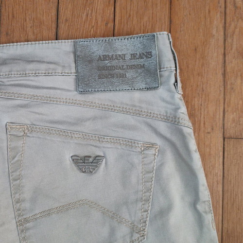 Armani Jeans gray straight-leg pants size 26 like new