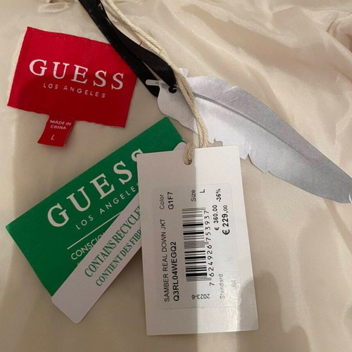Guess women's jacket new, white, size L