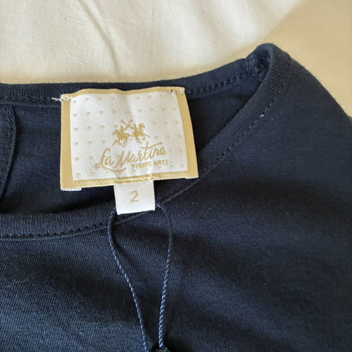 La Martina T Shirt new, size M L, blue