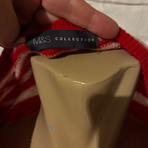 Marks & Spencer sweater like new, white and red, size M