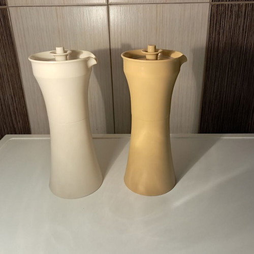Tupperware vintage serving containers for oil and vinegar, like new