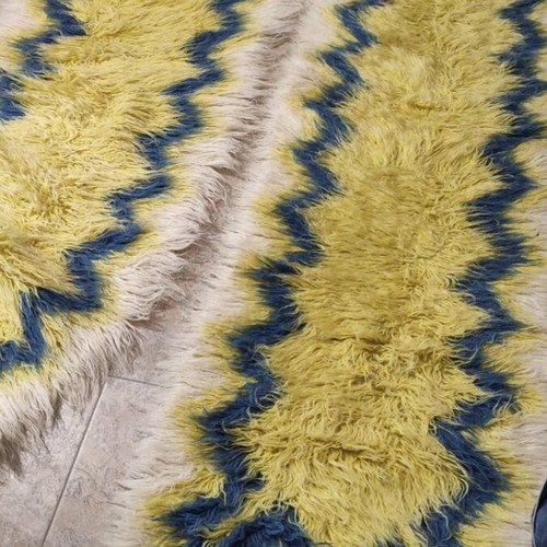 Flokati rugs like new, set of 3, traditional wool