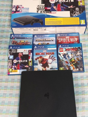 PlayStation 4 console 500GB with 6 games, no controller