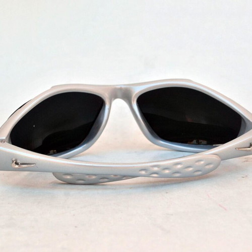 Vintage Rave sunglasses Matrix style silver frame gold lenses like new