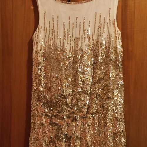 Anna Riska mini dress like new, beige and gold