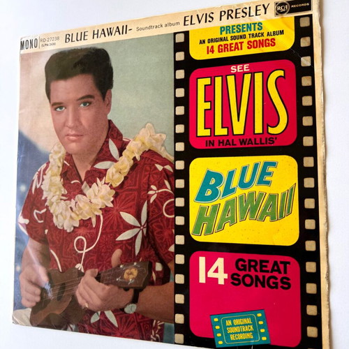 Elvis Presley Blue Hawaii LP 1st UK 1961 Mono used, pop