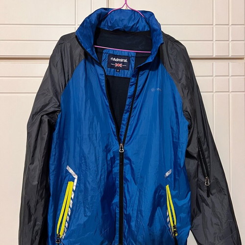 Admiral Men's Blue Jacket with Yellow Details Size S Like New