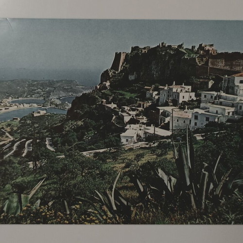 Kythera Castle, Chora and Kapsali Color Postcard used