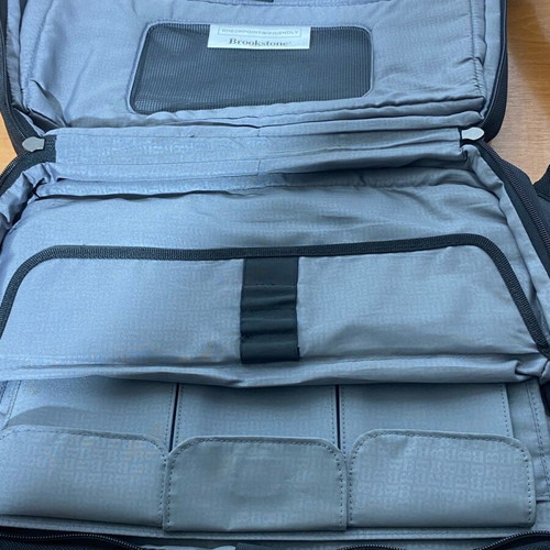 BROCKSTONE laptop bag briefcase used 32x40cm black