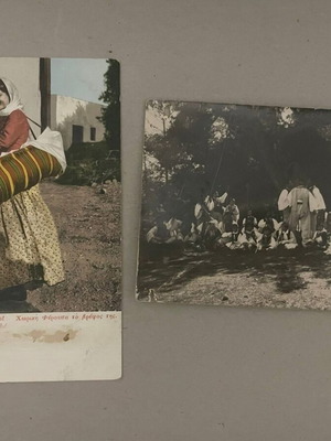 Old postcards with traditional theme like new