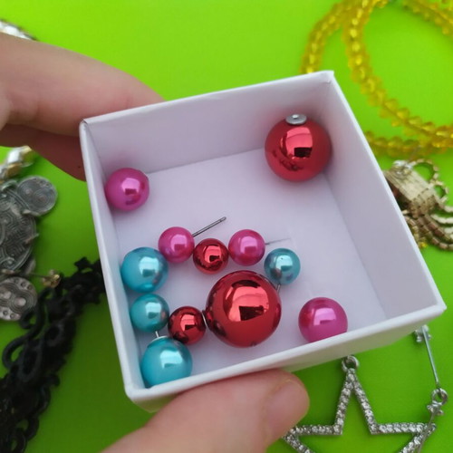 Jewelry used, earrings and bracelet set